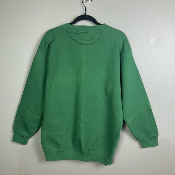 Boston University Terriers Sweatshirt men's Large Genus 90's? Vintage Green - Picture 3 of 7